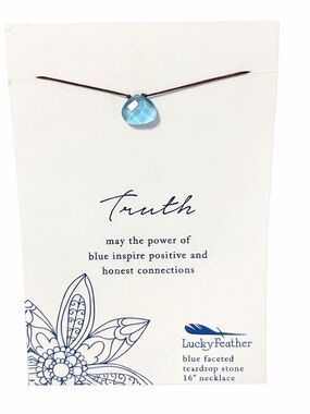 Power Necklace Blue Truth NWT